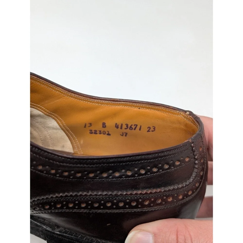 Florsheim Imperial Kenmoor Short Wingtip Shell Cordovan Shoes Men's Sz 13B 32301